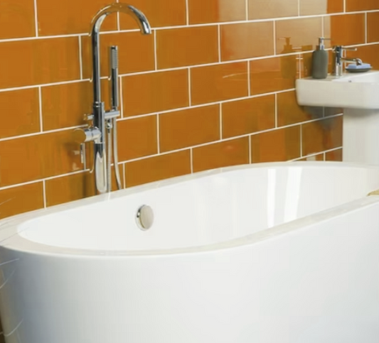 Making the Most of an Orange Bathroom