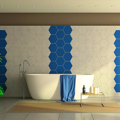 Buy Blue Hexagon Tile | Tiles Online