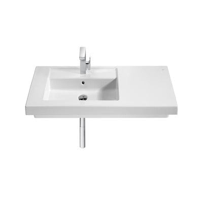 Prisma Ceramic Left Hand Wall 900mm Hung Basin - 1 Tap Hole - Roca