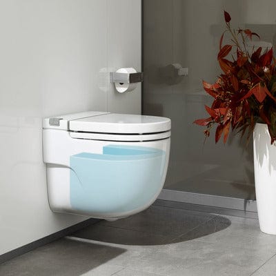 Meridian N Wall Hung Toilet with Integrated Cistern and Seat - Roca