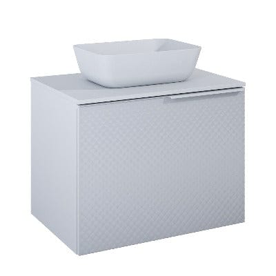 Glam Wall Hung Vanity Unit - Matt White - All Sizes - Aqua