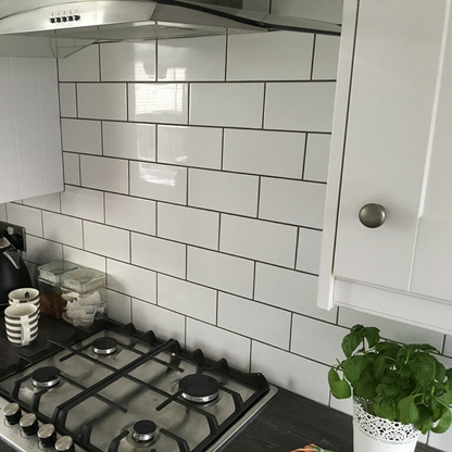 Central White Gloss Ceramic Wall Tile 100mm x 200mm (50 per Box)