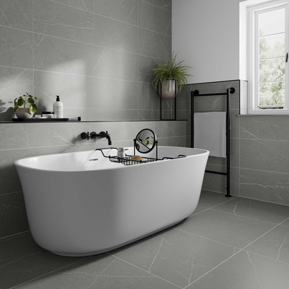 Capri Grey Matt Ceramic Wall Tile 300mm x 600mm (9 per Box)