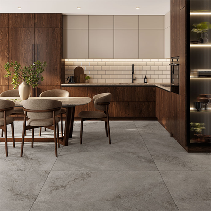 Columbia Grey Matt Porcelain Wall & Floor Tile 600mm x 1200mm (2 per Box)