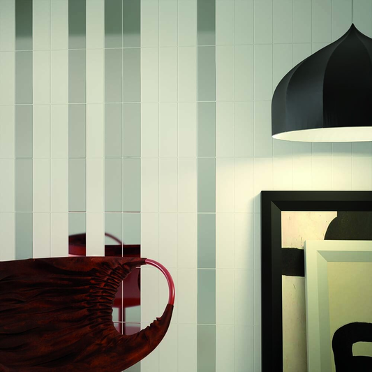 Central Gloss White Ceramic Wall Tile 100mm x 300mm (34 per Box)