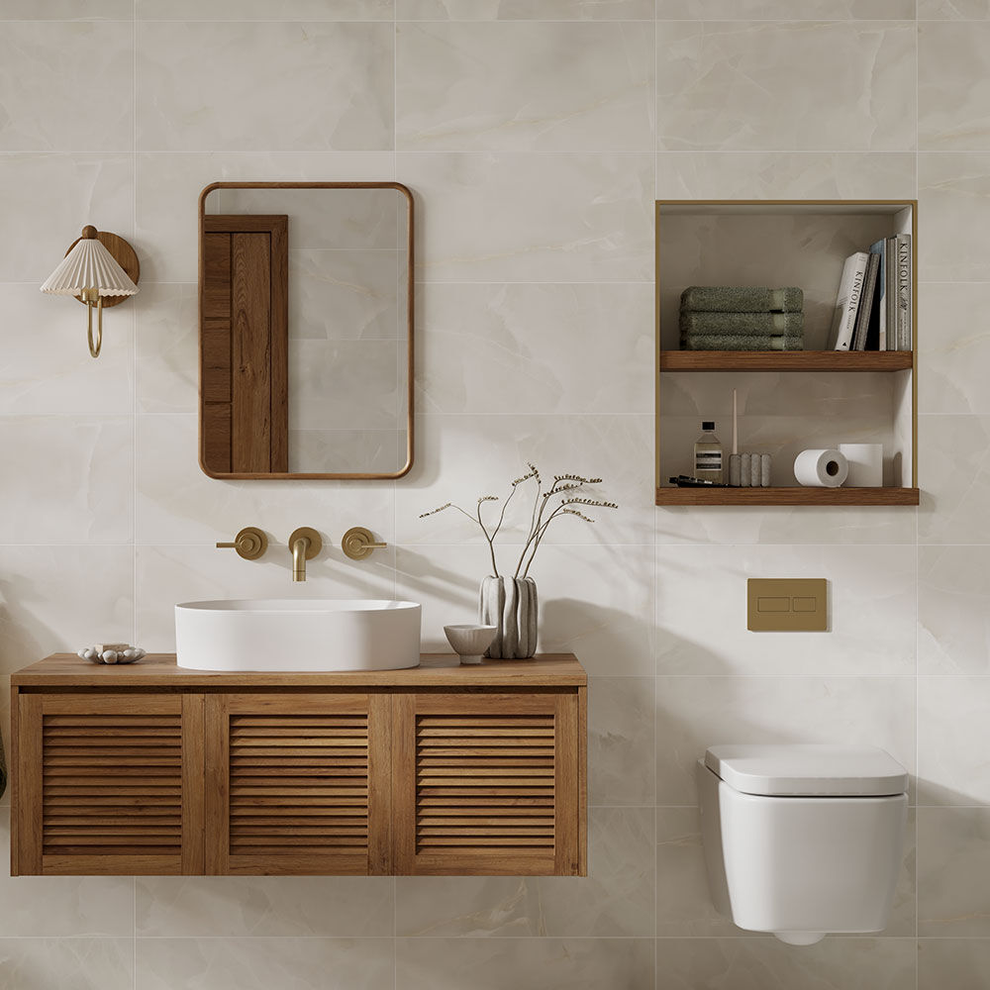 Hampton Beige Matt Ceramic Wall Tile 600mmx 300mm (8 per Box) - Shop ...