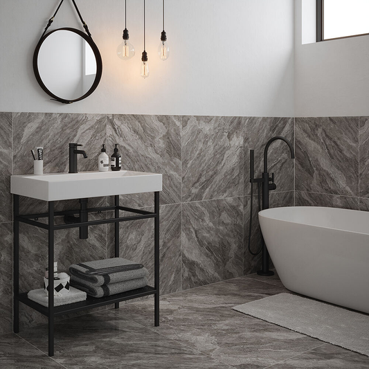 Apollo Grey Polished Porcelain Wall & Floor Tile - All Sizes