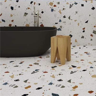 Stracciatella Porcelain Matt Wall and Floor Tile 600mm x 600mm - Nacar (4 per Box)