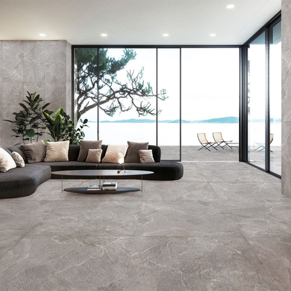 Genesis Dark Grey Matt Porcelain Wall & Floor Tile 1200mm x 1200mm (2 per Box)