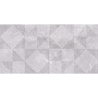 Gemstone Geo Matt Ceramic Grey Wall Tile 500mm x 250mm (8 per Box)