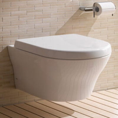 Medici Wall Hung Toilet with Soft Close Seat - Aqua