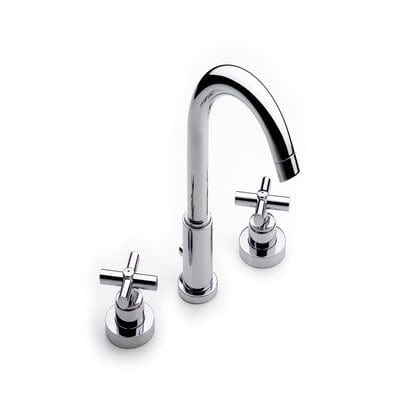 Loft Chrome Deck Mounted Basin Mixer & Pop-Up Waste 3TH - Roca