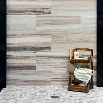 Skyline Polished Hexagon Marble Mosaic Tiles 50x50mm