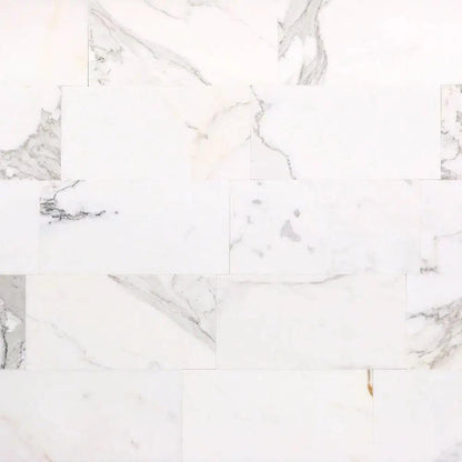 Calacatta Gold Italian Polished Subways Marble Tiles Subways 150x300x10mm