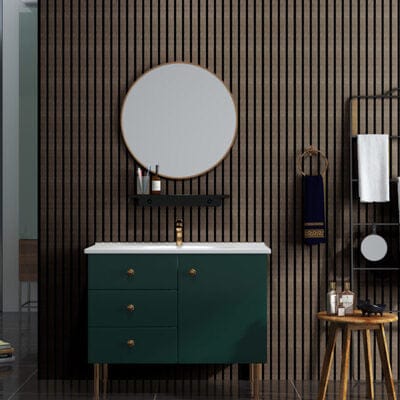 SplashPro Narrow Slat Wall Panel 2400mm x 42mm x 12mm - All Colours - The Wood Wall Panel Company