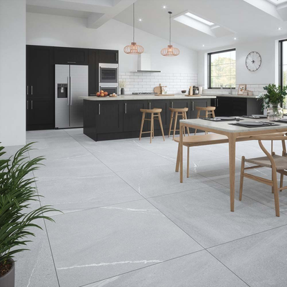 Eastford Grey Matt Porcelain Wall & Floor Tile 995mm x 995mm (2 per Box)