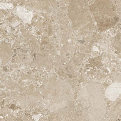 Amaya Terrazzo Beige Matt Porcelain Wall & Floor Tile 900mm x 900mm (2 per Box)