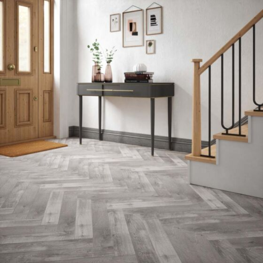 Daintree Grey Matt Porcelain Wall & Floor Tile 98mm x 593mm (15 per Box)