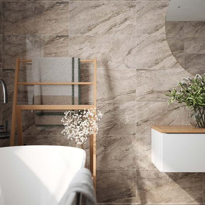 Artemis Stone Effect Polished Porcelain Wall & Floor Tile 300mm x 600mm (6 per Box)