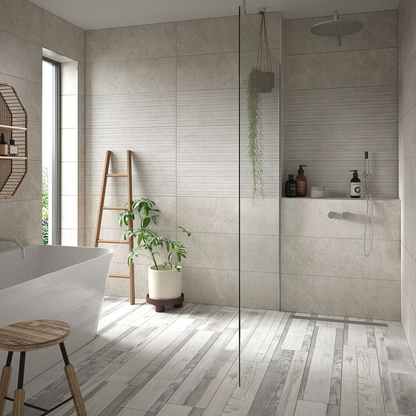Darwin Grey Matt Porcelain Wall & Floor Tile 1200mm x 200mm (5 per Box)