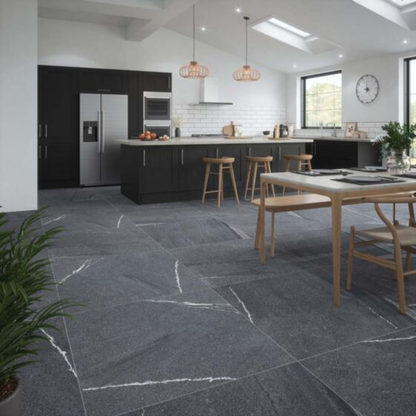 Eastford Anthracite Matt Porcelain Wall & Floor Tile 995mm x 995mm (2 per Box)