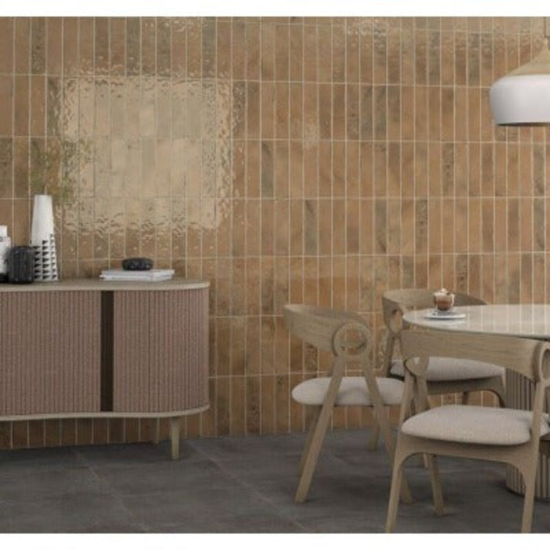 Luca Ceramic Gloss Wall Tile 80mm x 315mm (25 Per Box) - All Colours