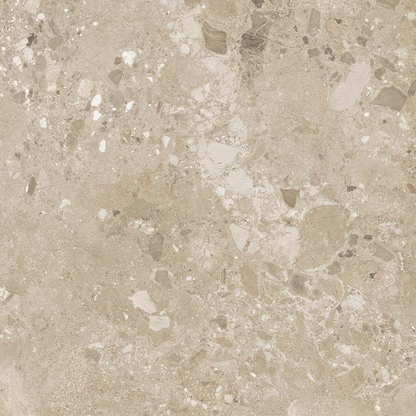 Amaya Terrazzo Beige Matt Porcelain Wall & Floor Tile 900mm x 900mm (2 per Box)