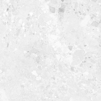 Amaya Terrazzo White Matt Porcelain Wall & Floor Tile 900mm x 900mm (2 per Box)