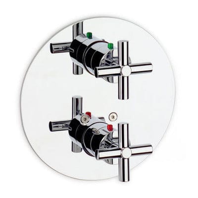 Loft Chrome 1/2" Built-In Thermostatic Bath/Shower Mixer With Diverter - Roca