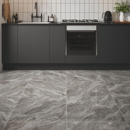 Apollo Grey Polished Porcelain Wall & Floor Tile - All Sizes