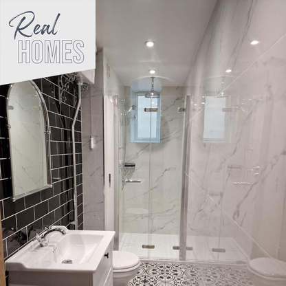 Central Black Gloss Ceramic Wall Tile 100mm x 200mm (50 per Box)