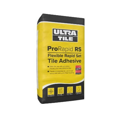 Ultra Tile ProRapid RS Flexible Rapid Set 20Kg Adhesive - All Colours