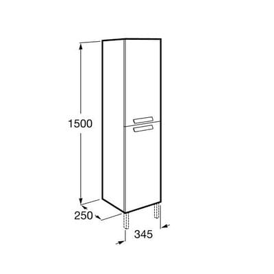 Roca Debba 345mm Standard Column Bathroom Unit - All Colours - Roca
