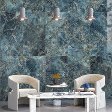 Load image into Gallery viewer, Atlantic Marble Effect 1200mm x 600mm - Gloss Blue (2 per Box)
