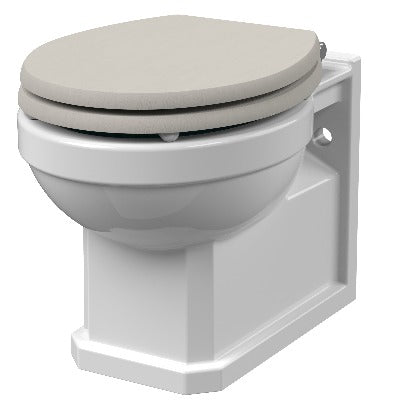 Fitzroy Traditional Round Wood Soft Close Toilet Seat - Bayswater