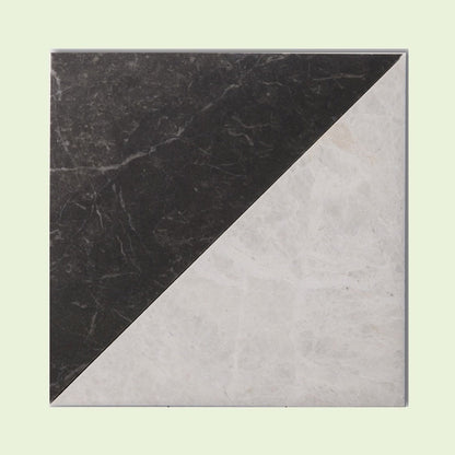 Honed Marble Chequerboard Tiles - Fitz Collection Triangle