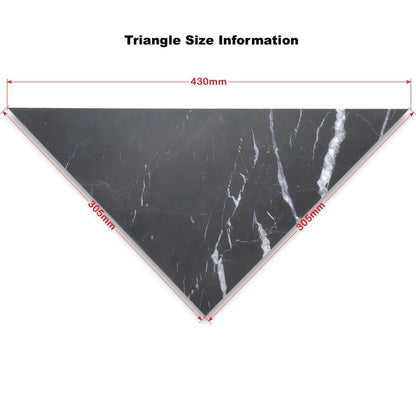 Honed Marble Chequerboard Tiles - Fitz Collection Triangle