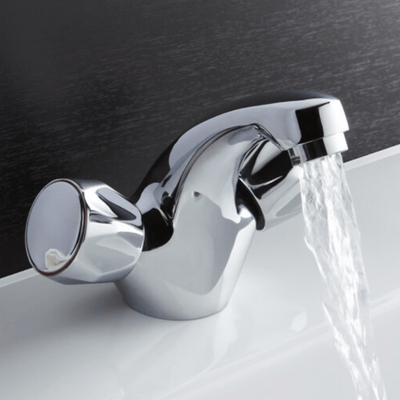 Entree Chrome Basin Mixer Tap w/ Click-Clack Waste - Aqua