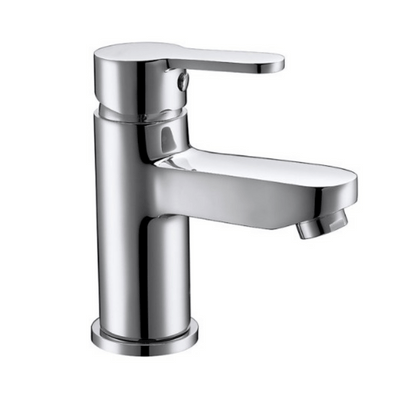 Luna Chrome Basin Mixer Tap w/ Click-Clack Waste - Aqua