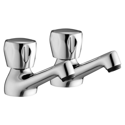 Entree Chrome Bath Taps - Aqua