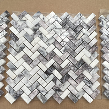 Calacatta Viola Marble Mosaic 15x30 Polished Tiles