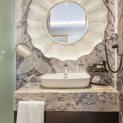 Calacatta Violetta Monet Polished Marble Tile 305x610x10mm