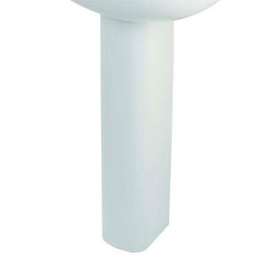 Compact Large Full Pedestal for 55cm Basin in Alpine White - RAK Ceramics