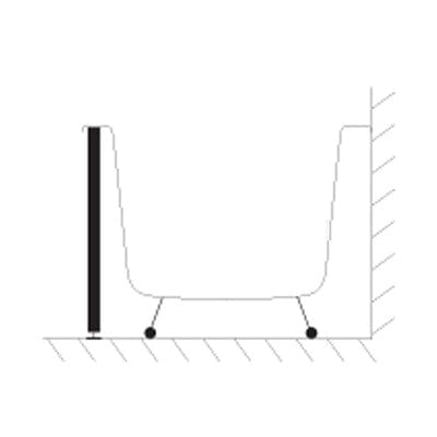 Standard Tileable Bath End Panel x 805mm - Abacus