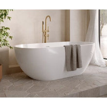 Load image into Gallery viewer, Aqua Fira Stone Freestanding Bath Gloss White (No Tap Hole) - All Sizes - Aqua
