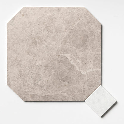 Fitz Tundra Honed Octagon Marble Tile 457x457x12mm