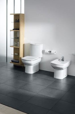 Senso Box-Rim Toilet Pan with Floor Fixing Kit - Roca