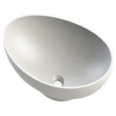 Queen Oval Stone Solid Surface Basin - 572  x 180 x 180mm (L x W x D) - Aqua