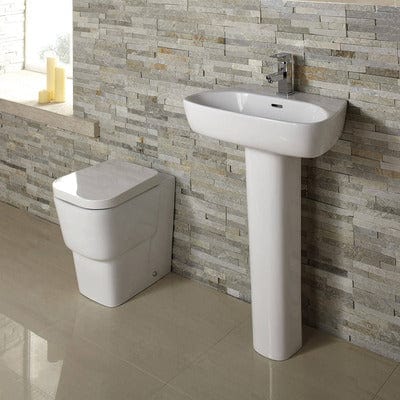 Cubix Back to Wall Toilet (suitable for concealed cisterns) - Aqua