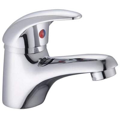Basic Mini Mono Basin Mixer with Clicker Waste in Chrome - RAK Ceramics